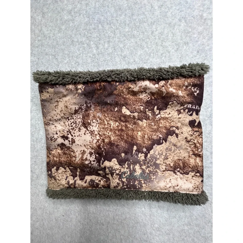 Cabelas Prairie Camo Neck Gaiter Gore-Tex Infinium Fleece Lined